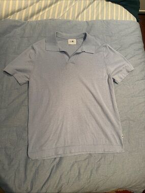 NN07 Light Blue Knit Polo Shirt